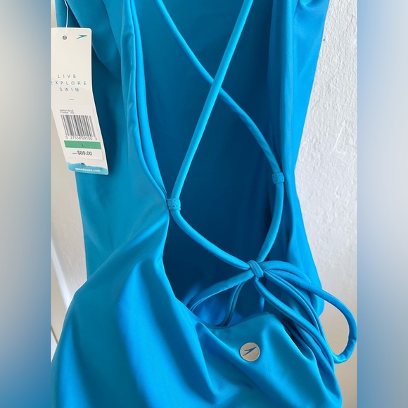 New with tags🌟 Speedo💙One Piece Swimsuit Size Large - Picture 6 of 9